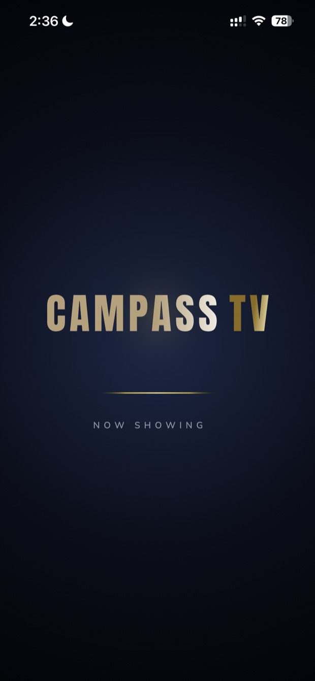 Campass TV splash screen